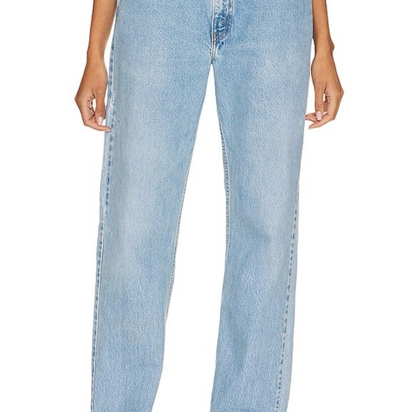 aligrace Denim - Alyssa Tilted Split Custom Jeans in Light Medium Wash
